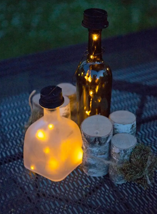 solar bottle lanterns