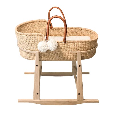 wooden baby bassinet by Baby Eco Trends