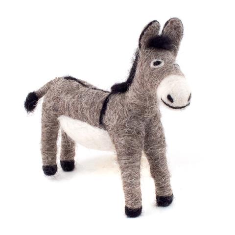 felted wool donkey