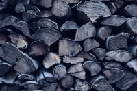 wood looking coal