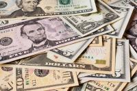 US money of different values strewn around