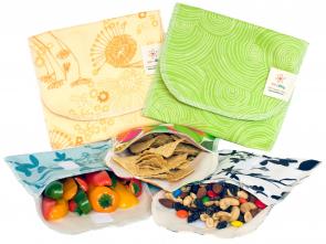 Organic Cotton Snack Bags: reduce - reuse - eat happy!