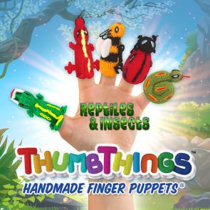 Reptiles and Insects Finger Puppets