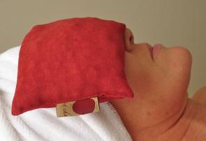 Hot Cherry Eye Pillows, Relax Eyes, Use Hot , Cold or Room Temperature, Spa Product Line Available