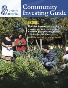 Community Investing Guide, March 2011 cover image