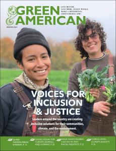 Green American Magazine voices for inclusion and justice cover