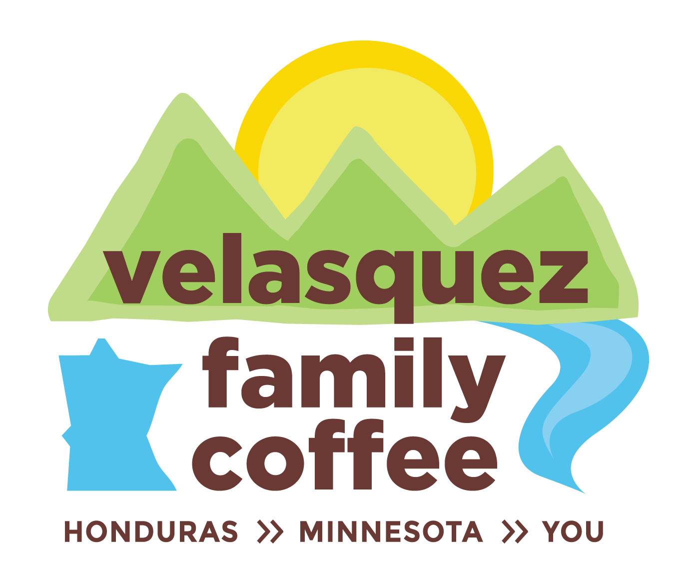 Velasquez Family Coffee Logo Honduras to Minnesota to You