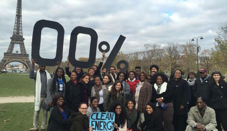 Students from HBCUs visiting Paris for COP20 in 2015.