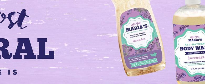 Image: Ad for Yaya Maria's Soap. Text: The most natural soap there is.