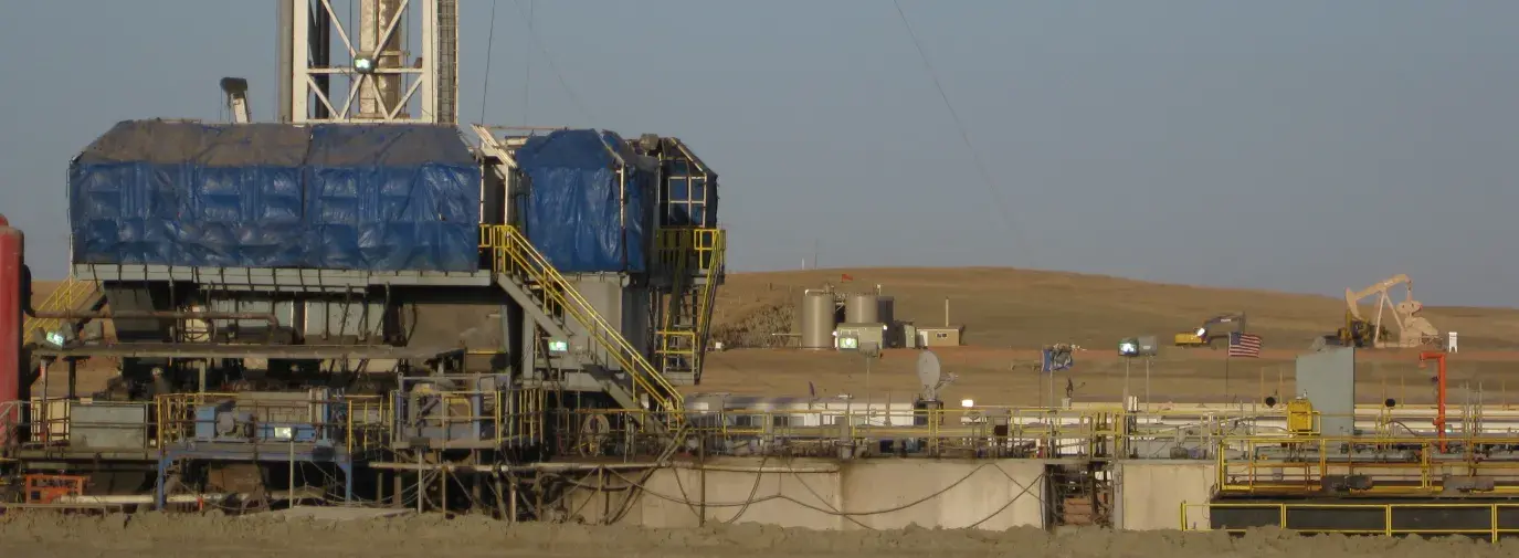 Image: fracking compound. Topic: Natural Gas: The Myth of a Transition Fuel