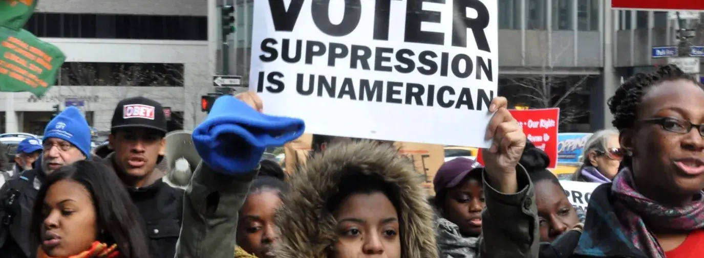 voter suppression is unamerican - protect voter rights