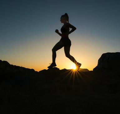 Woman Running, Saz Healthy Living promotes a balanced lifestyle