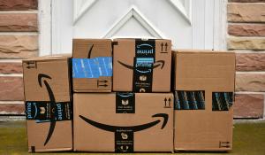 Image: Amazon boxes. Topic: 10 Reasons Not to Shop Amazon