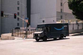 Image: Amazon delivery truck. Title: Let’s Hold Amazon Accountable on Racial Justice!  